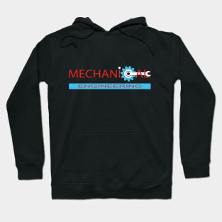 Mechanical engineering text mechanics logo Hoodie